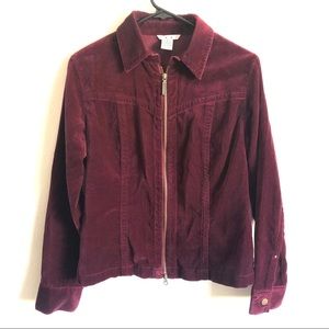 CAbi velvet zipper jacket